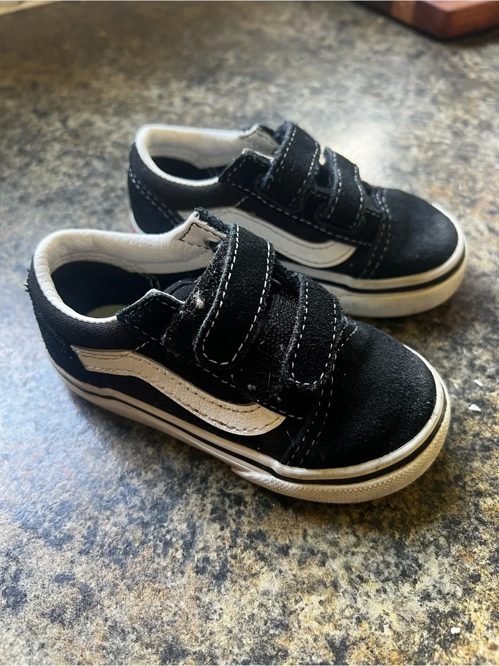 Kids Black and White Vans